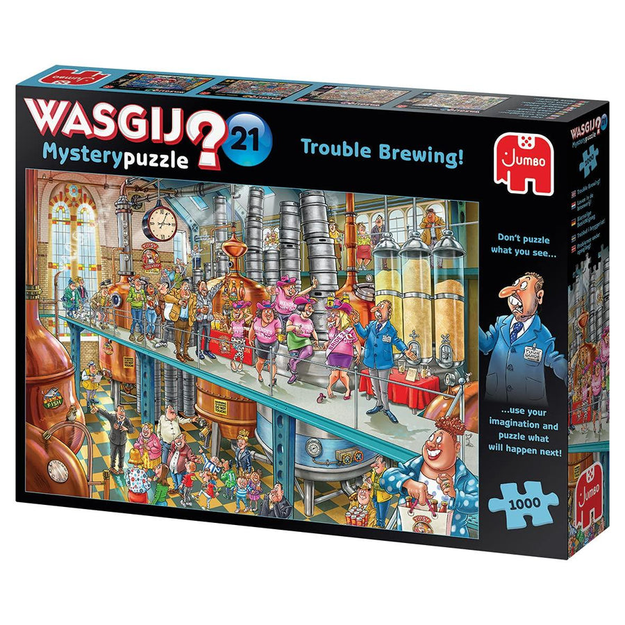 Jumbo Wasgij Mystery 21 Trouble Brewing! Jigsaw Puzzle (1000 Pieces) - Kitty Hawk Kites Online Store