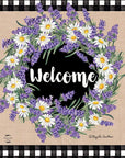 Lavender and Daisies Welcome Garden Flag - Kitty Hawk Kites Online Store