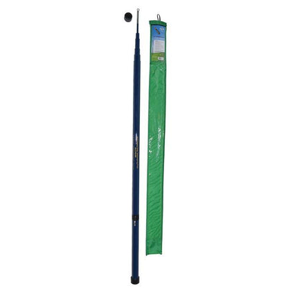 20 ft fiberglass telescoping fish stick line pole B-N-M 14 ft. Black Widow 4 Section the collapsible pole extends to 12 19 Foot Heavy Duty Telescoping
