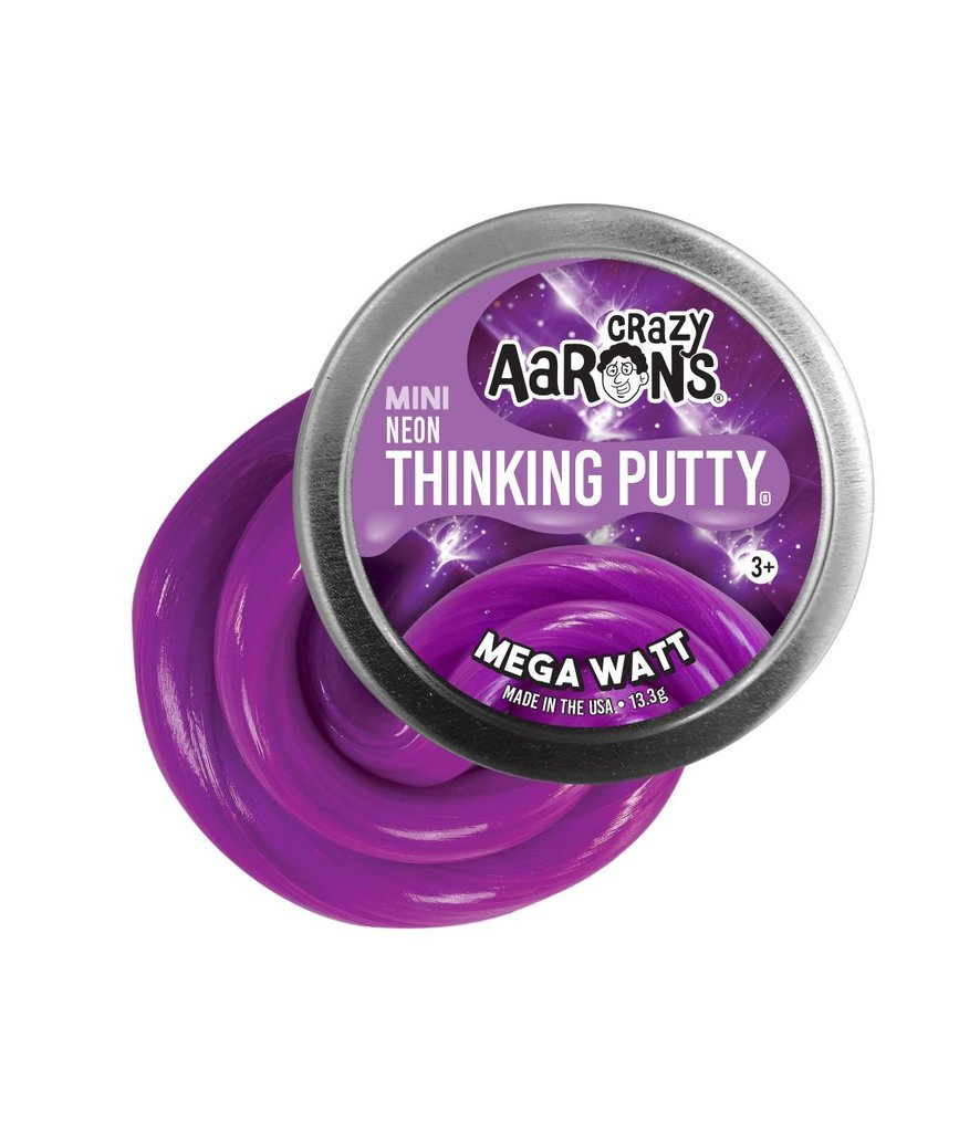 Crazy Aaron's Thinking Putty - Mega Watt - 2 in. Tin