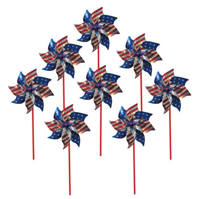 Stars and Stripes Pinwheel - 8 Pack - Kitty Hawk Kites Online Store
