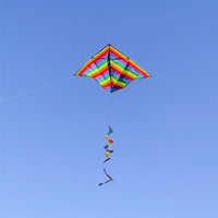 Rainbow Stripe 72" Delta With Spinning Tail - Kitty Hawk Kites Online Store