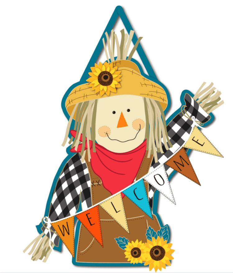 Scarecrow Welcome Door Decor - Kitty Hawk Kites Online Store