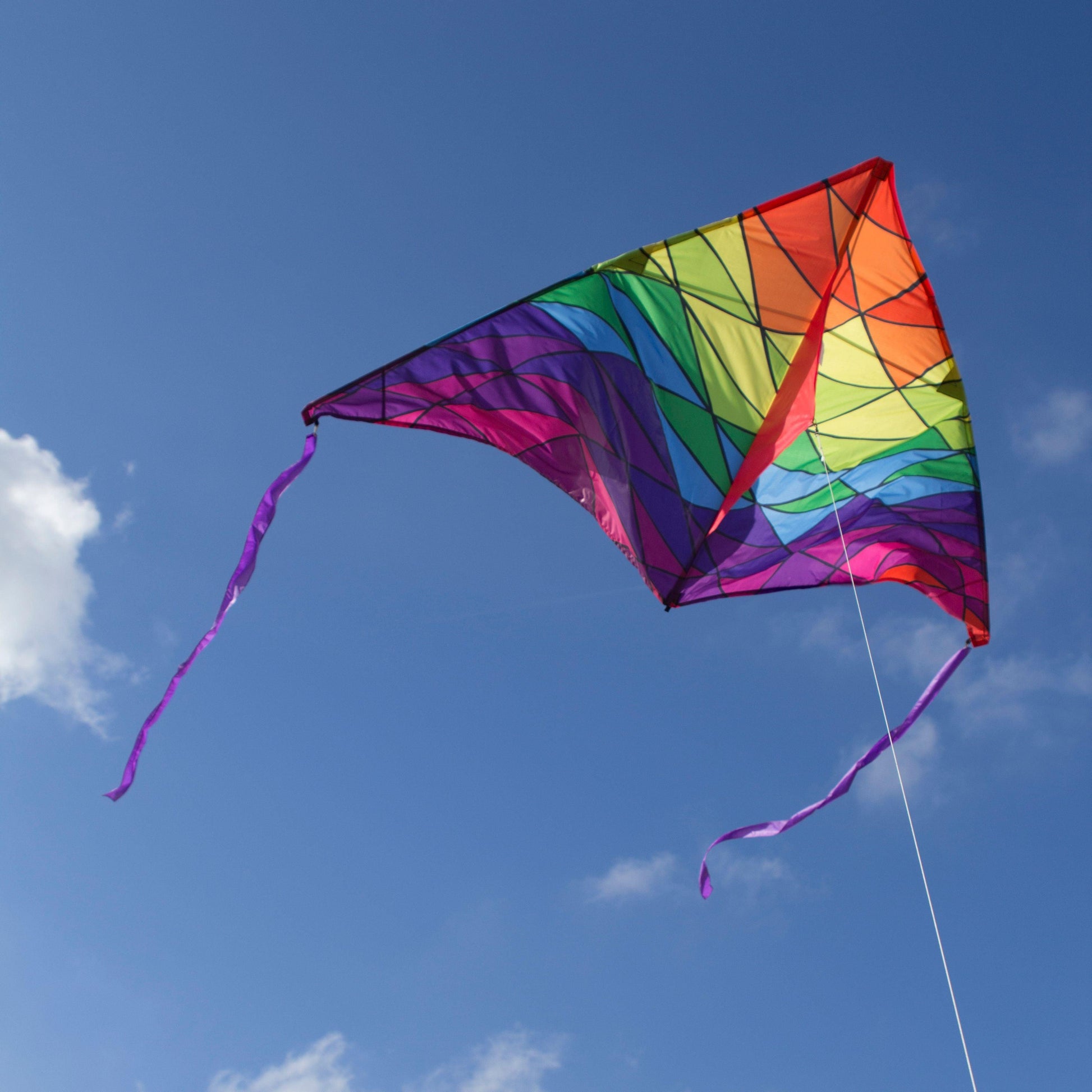 9ft Delta Kite - Rainbow Triangles - Kitty Hawk Kites Online Store